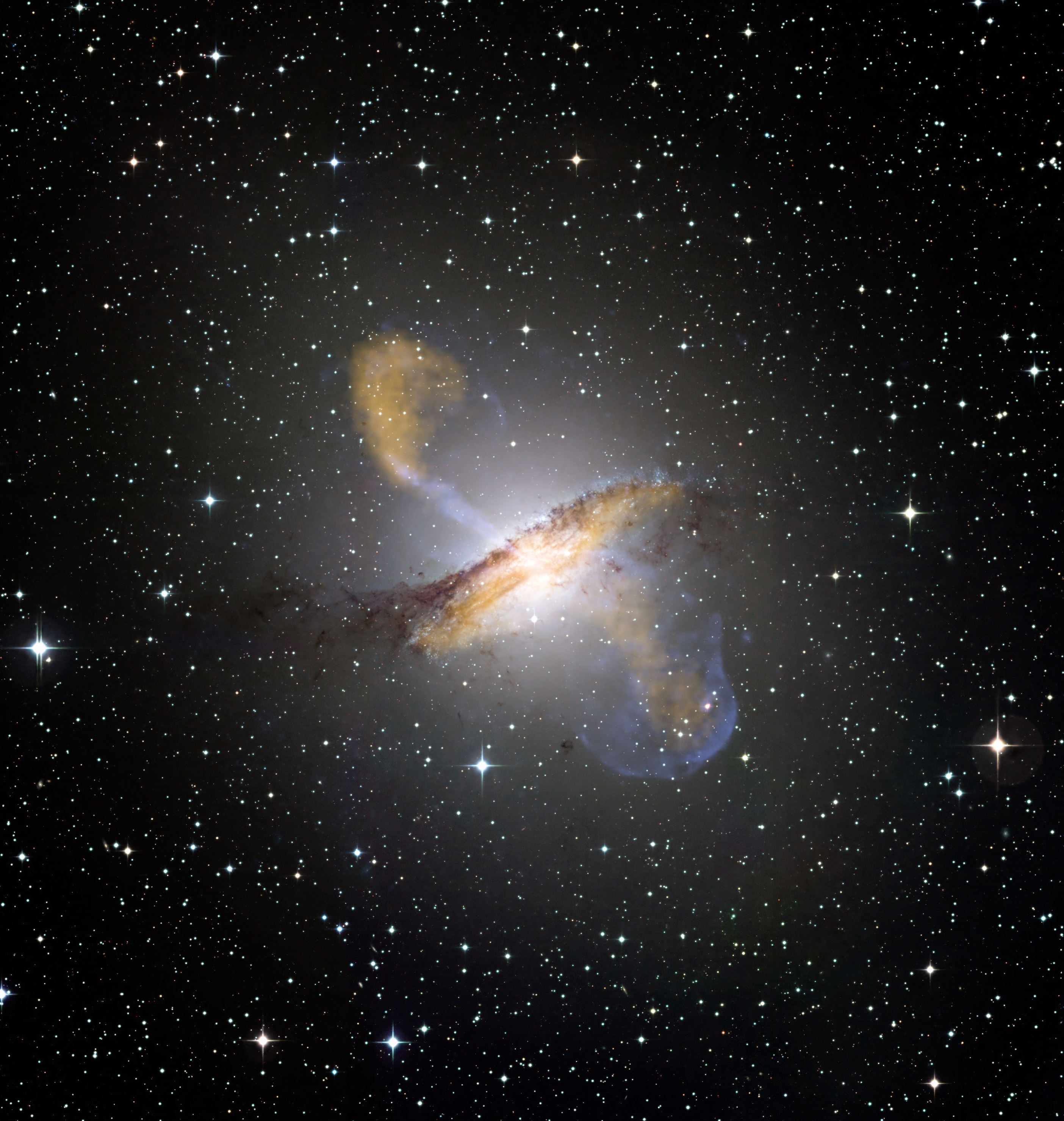 Galaxy with outflowing gas